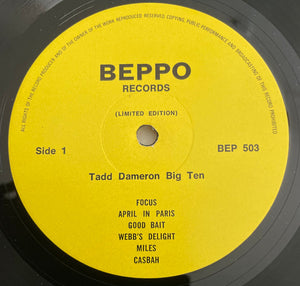 Tadd Dameron: Big Ten & Royal Roost Jam 12"