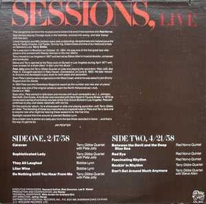 Terry Gibbs, Pete Jolly and Red Norvo: Sessions, Live 12"