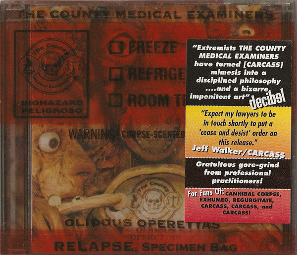 The County Medical Examiners: Olidous Operettas CD