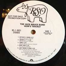 The Jack Bruce Band: How's Tricks 12"