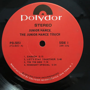 Junior Mance: The Junior Mance Touch 12"