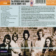 The Spencer Davis Group: Live In Europe 73 CD