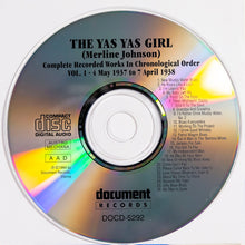 The Yas Yas Girl (Merline Johnson): Complete Recorded Works In Chronological Order Volume 1 (4 May 1937-7 April 1938) CD