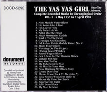 The Yas Yas Girl (Merline Johnson): Complete Recorded Works In Chronological Order Volume 1 (4 May 1937-7 April 1938) CD