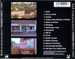 Throbbing Gristle: D.o.A. The Third And Final Report CD