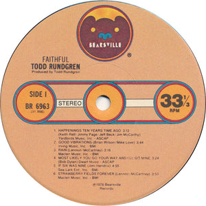 Todd Rundgren: Faithful 12"
