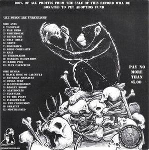 Various: Action For Animals: The Comp EP 7"