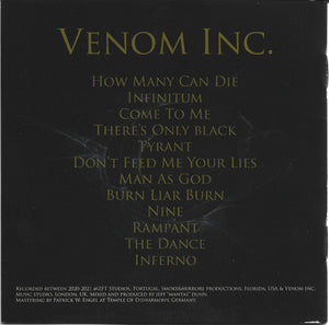 Venom Inc.: There's Only Black CD