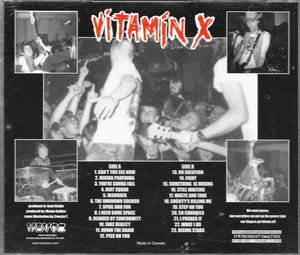 Vitamin X: Down The Drain CD