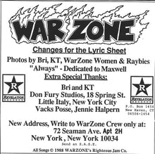 War Zone: Lower East Side Crew 7"