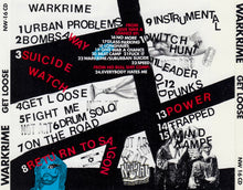 Warkrime: Get Loose CD