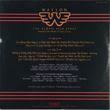 Waylon Jennings: I've Always Been Crazy 12"