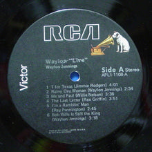 Waylon Jennings: Waylon Live 12"