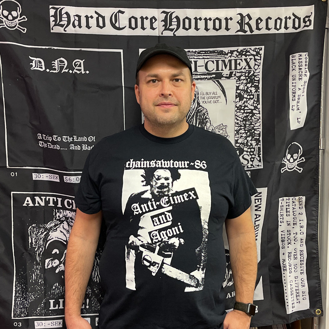 Anti-Cimex / Agoni “Chainsaw Tour ‘86 t-shirt