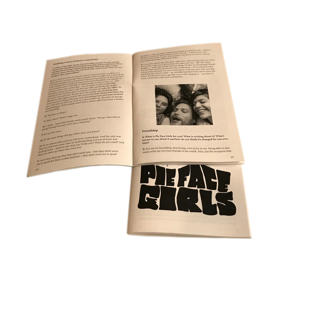 Pie Face Girls zine