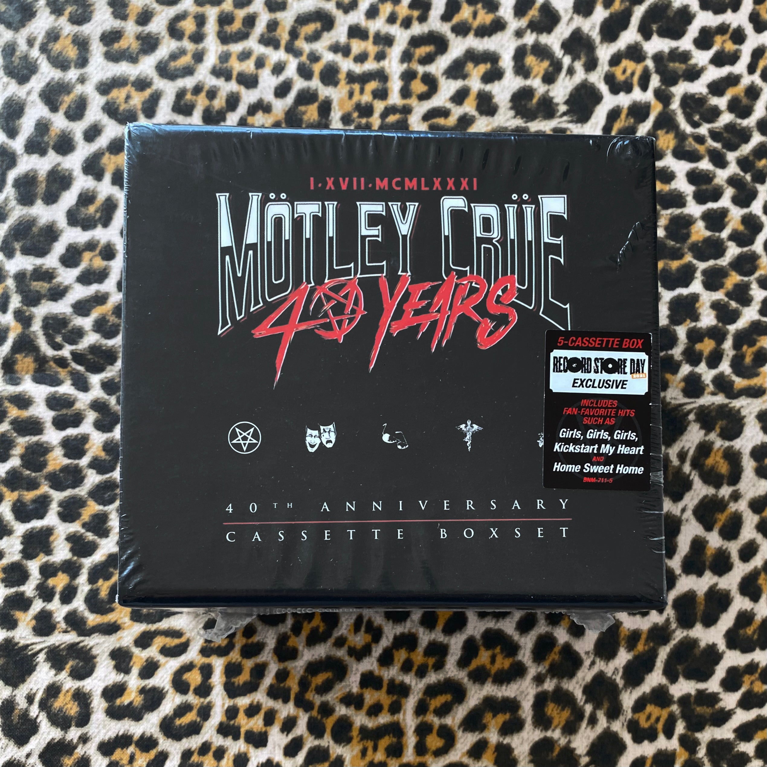 Motley Crue: 40th Anniversary cassette box set (RSD 2021) – Sorry 