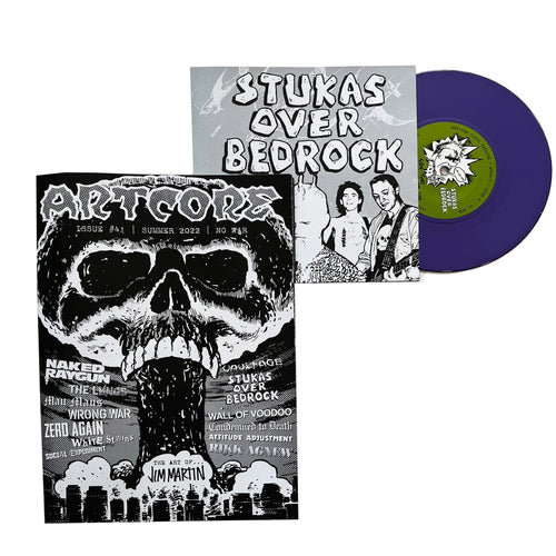 Artcore Fanzine Issue #41 with Stukas Over Bedrock ‘Life Like Yogi’ 7” EP