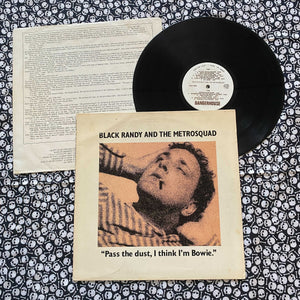 Black Randy and the Metrosquad: Pass The Dust, I think I'm Bowie 12" (used)
