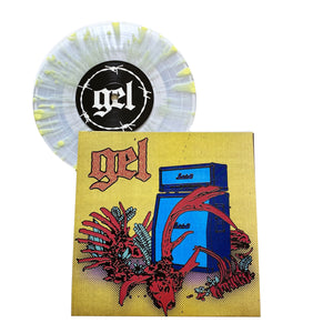 Gel: S/T 7" (clear with yellow splatter vinyl)