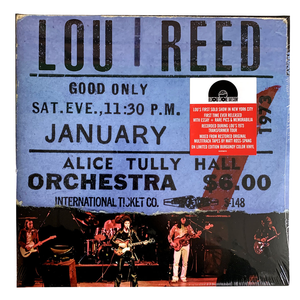Lou Reed: Live At Alice Tully Hall - 2nd Show 12" (Black Friday 2020)