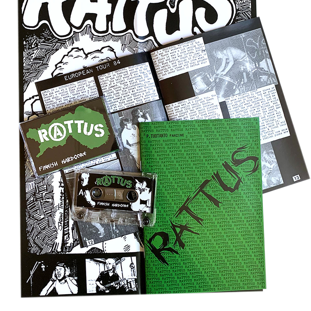 Rattus: Finish Hardcore cassette + zine