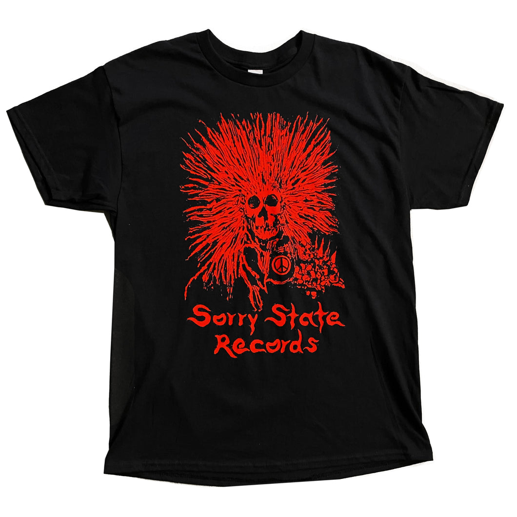 Sorry State Records Skull shirt w/Thomas Sara art